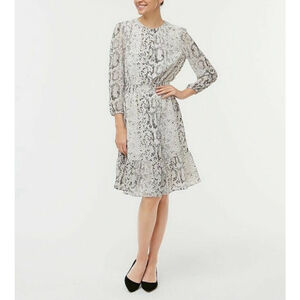 J. Crew Factory snake print dress XS